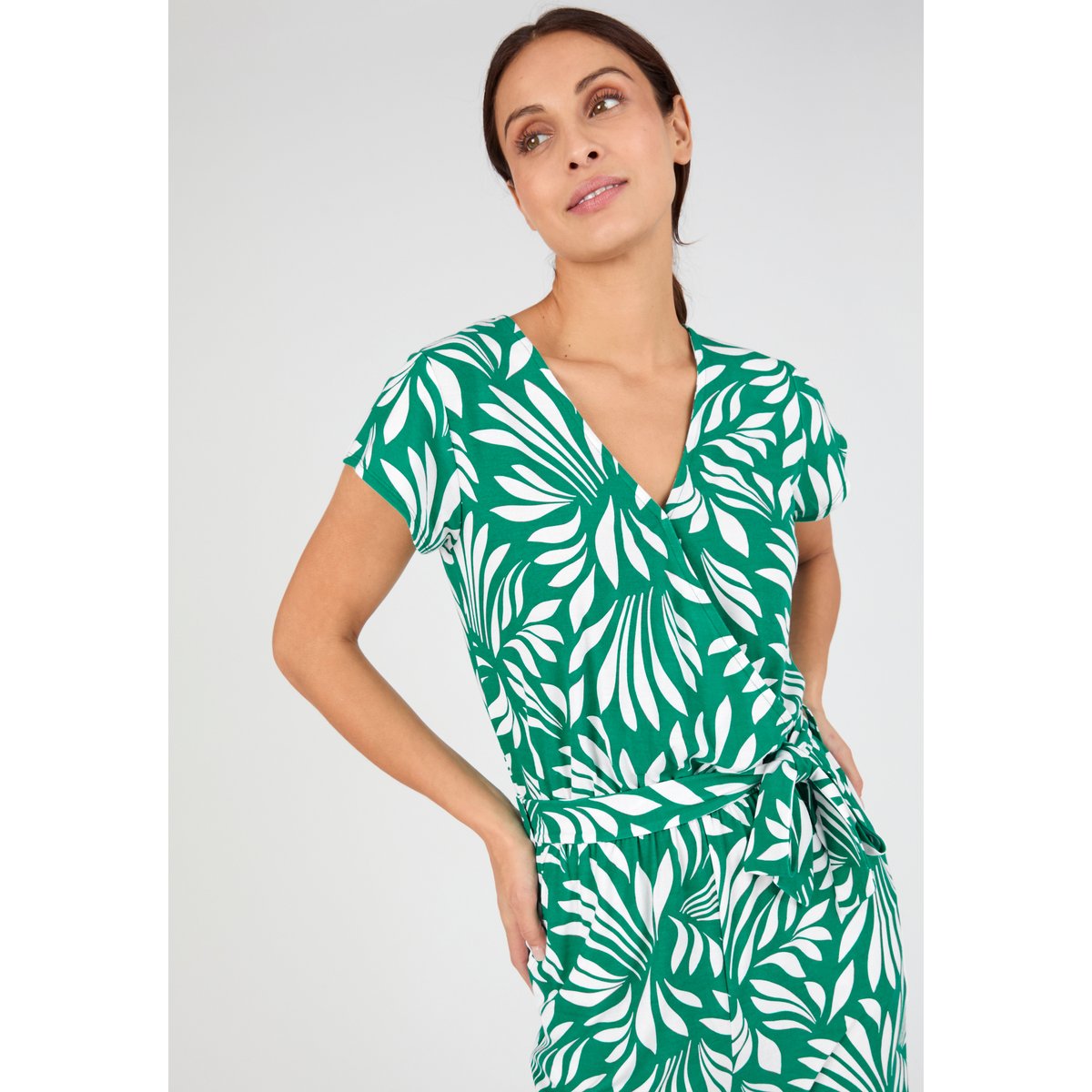 Combinaison en maille CLIMATYL vert feuillage, DAMART