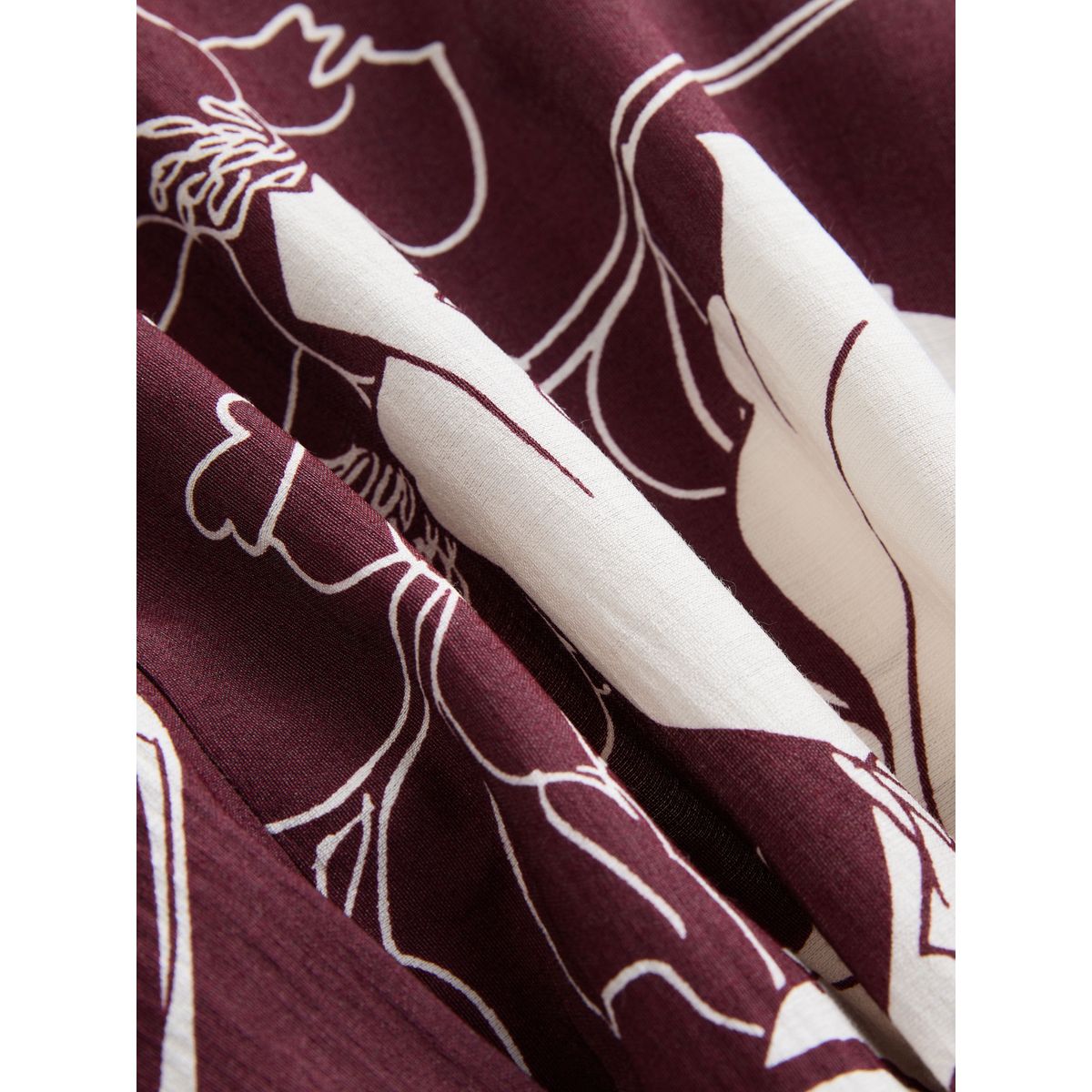 Mini robe cintrée à manches longues imprimé floral violet prune, NEXT