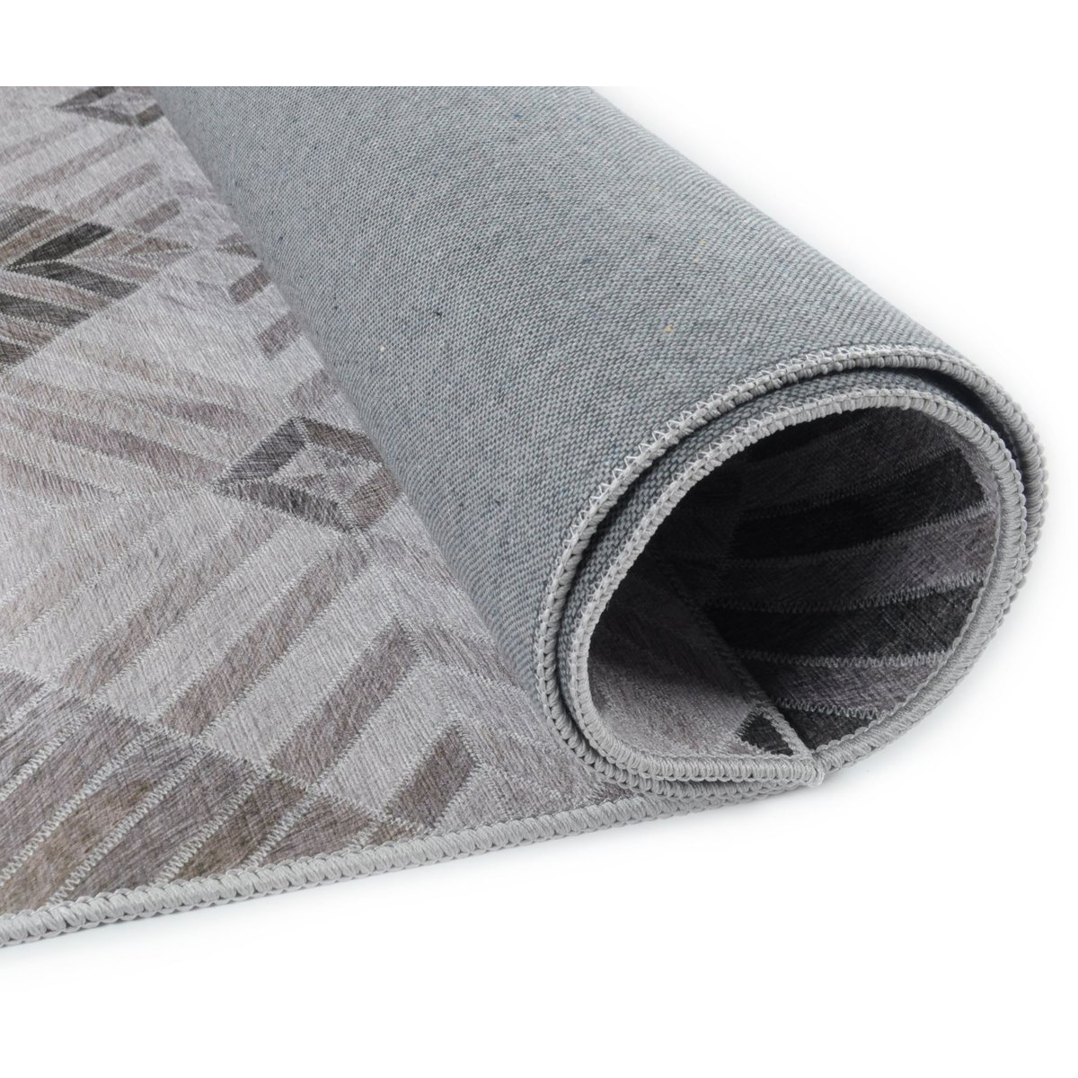 Tapis imprimé Serena, aspect cuir, plat beige, GINO FALCONE