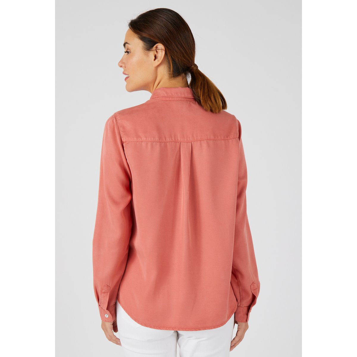 Chemisier fibres lyocell Tencel(TM) vieux rose, DAMART