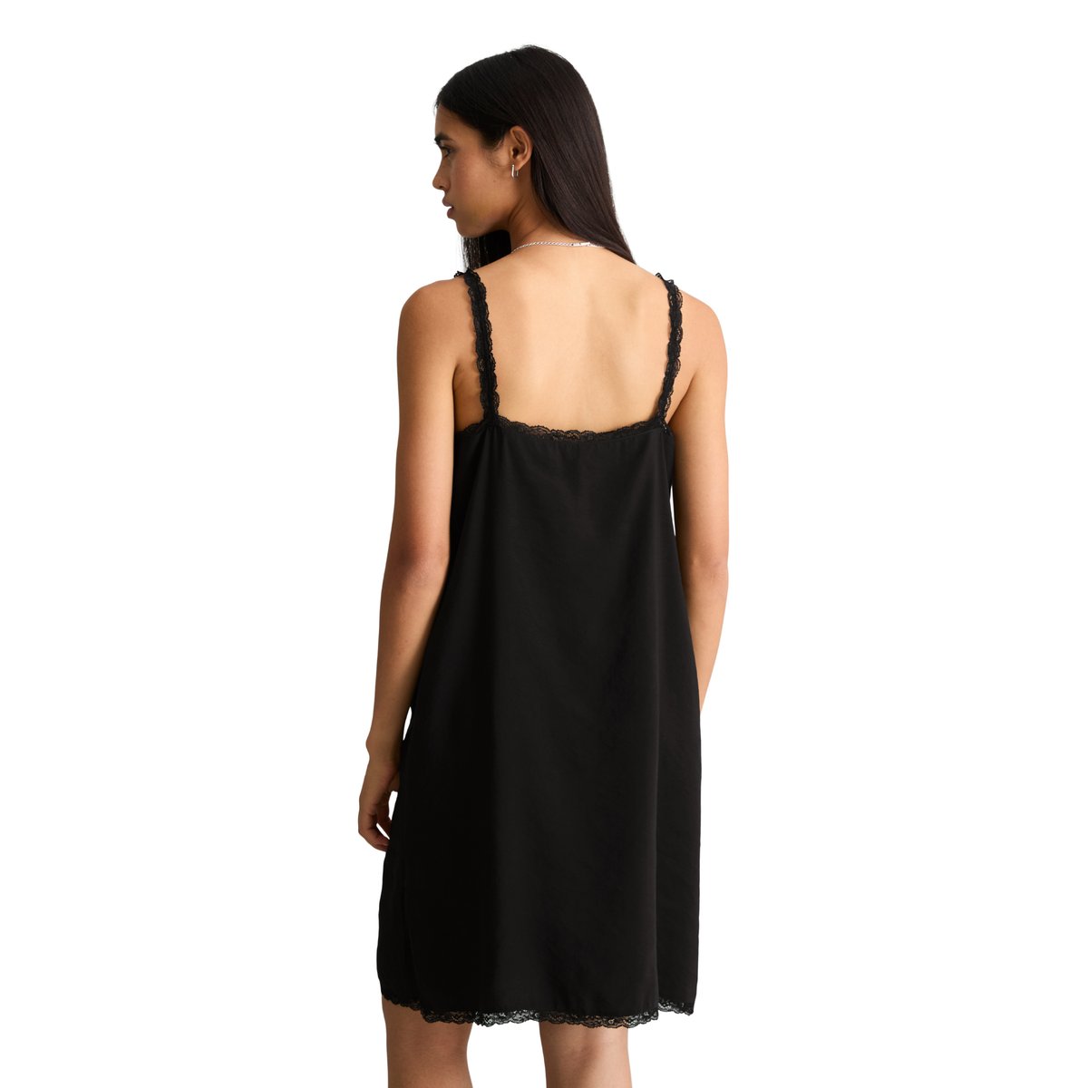 Robe lingerie droite en TENCEL™ Modal noir, MARC O’POLO DENIM
