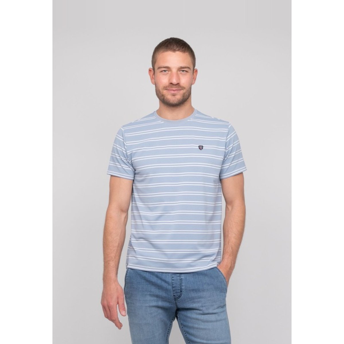 T-shirt Fines Rayures Marinière Nerlando bleu, RITCHIE
