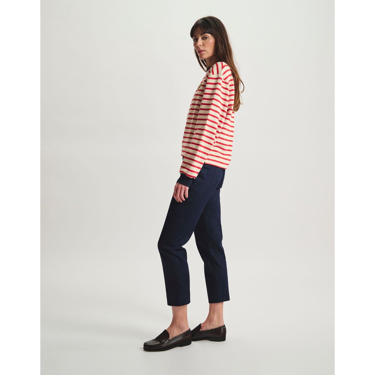 Pull Layann en coton bio rouge, INES DE LA FRESSANGE PARIS