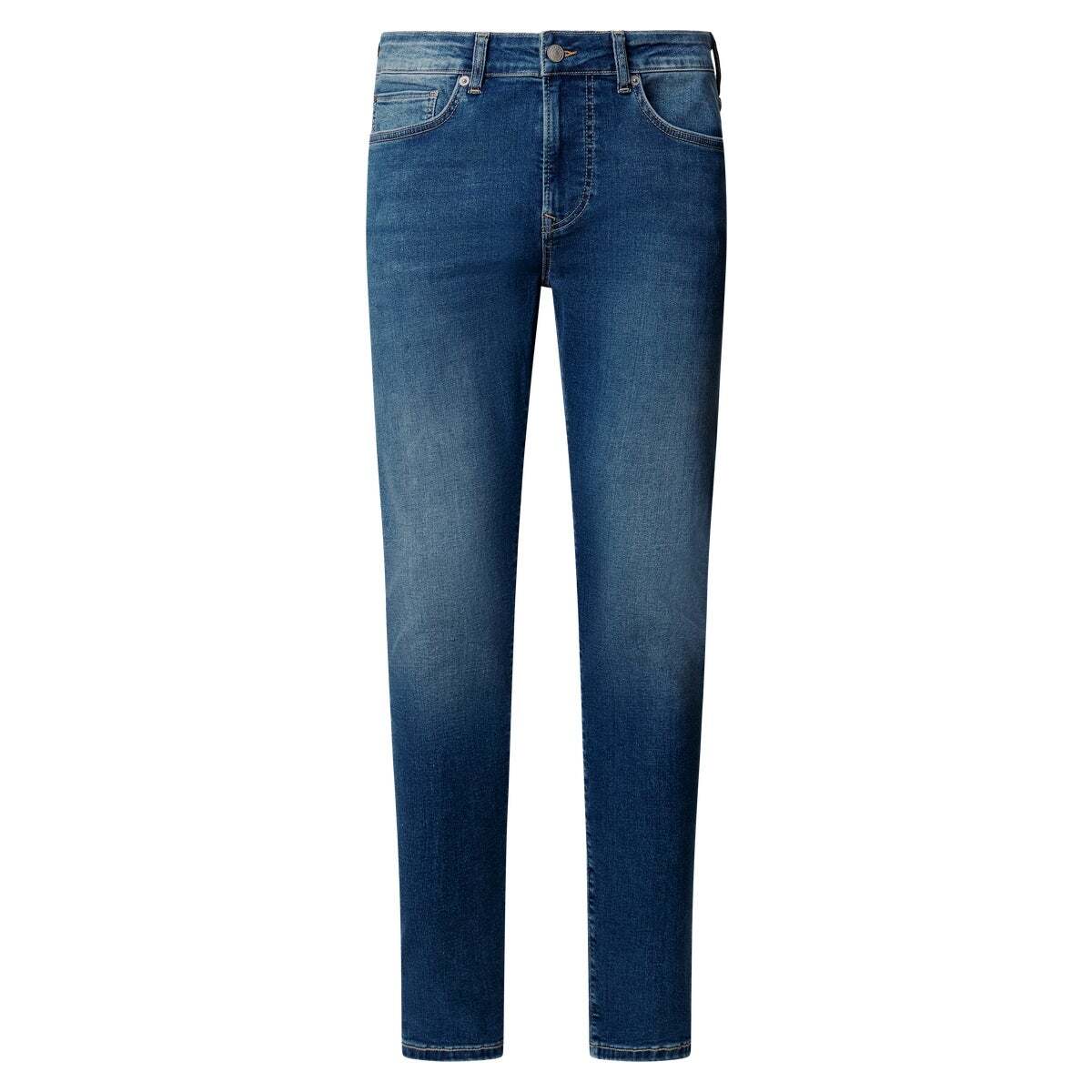 Finsbury - Jean Coupe Skinny, Taille Normale bleu vrai décoloré, PEPE JEANS