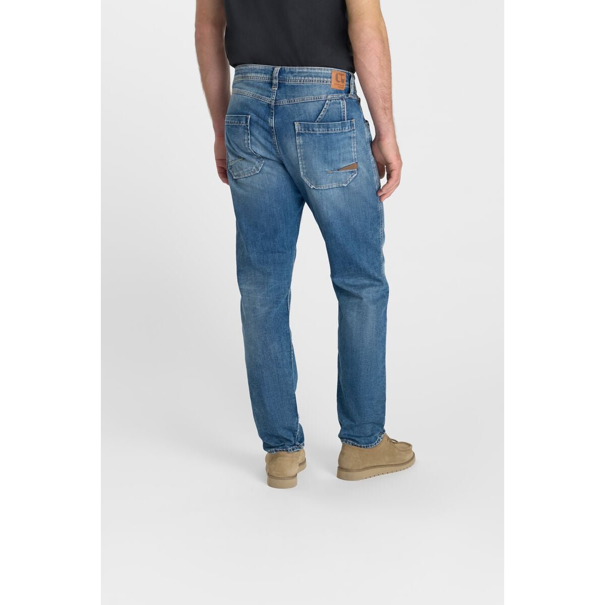 Jeans loose, large loose , longueur 34 blue, LE TEMPS DES CERISES