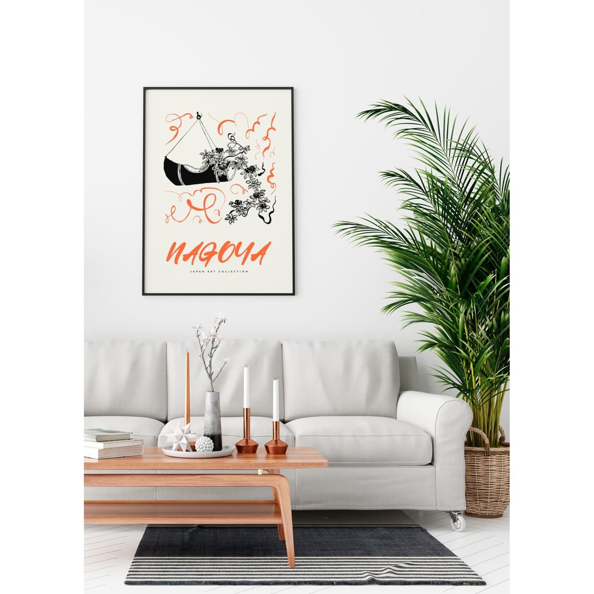 Affiche Art Japon 7 blanc, L'AFFICHERIE
