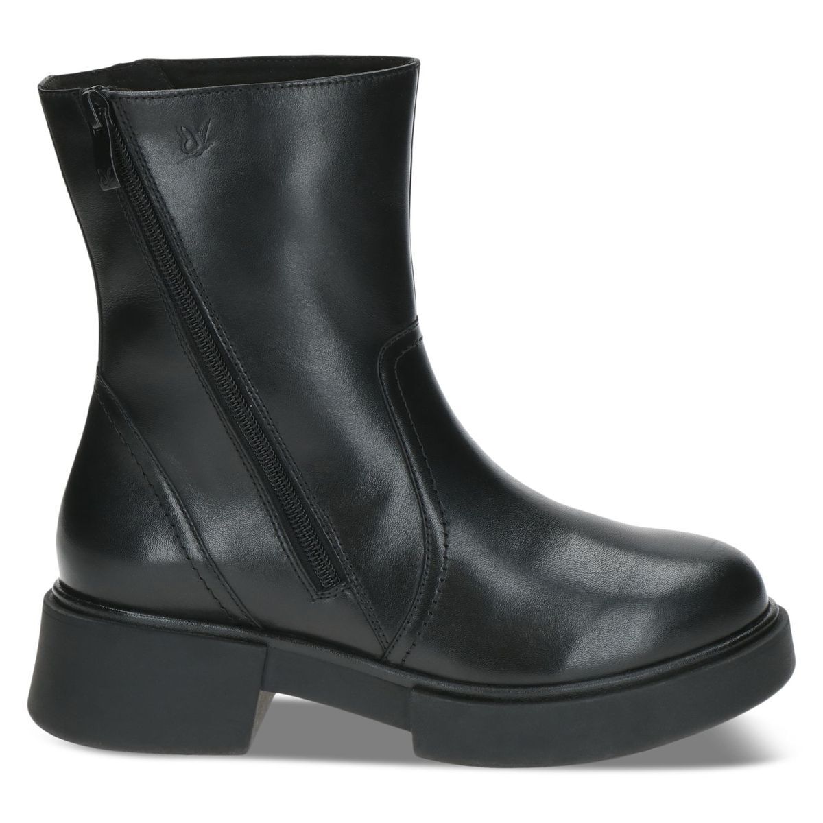 Bottine fourée noir nappa, CAPRICE