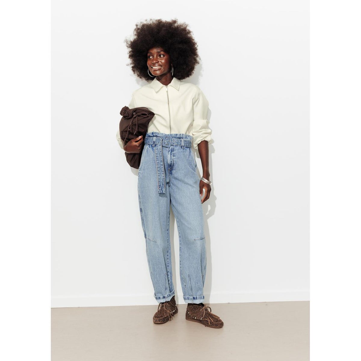 Veste courte boule ecru, PROMOD
