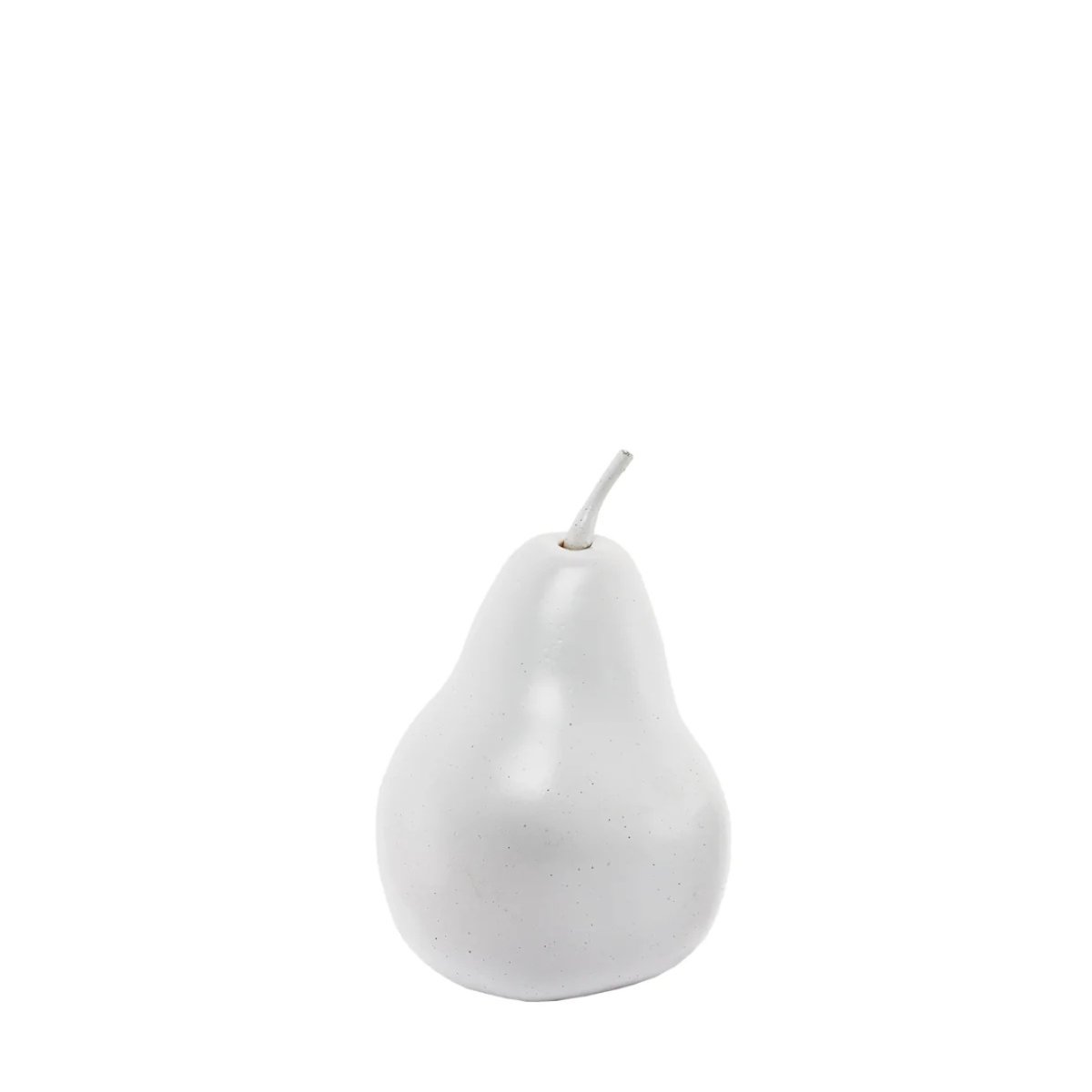 Poire décorative en mousse H10 blanc, SIA DECO