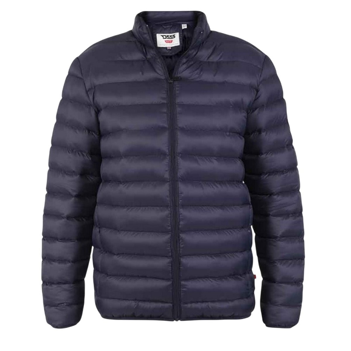 Doudoune unie à col montant grande taille ROWLAND bleu marine, DUKE