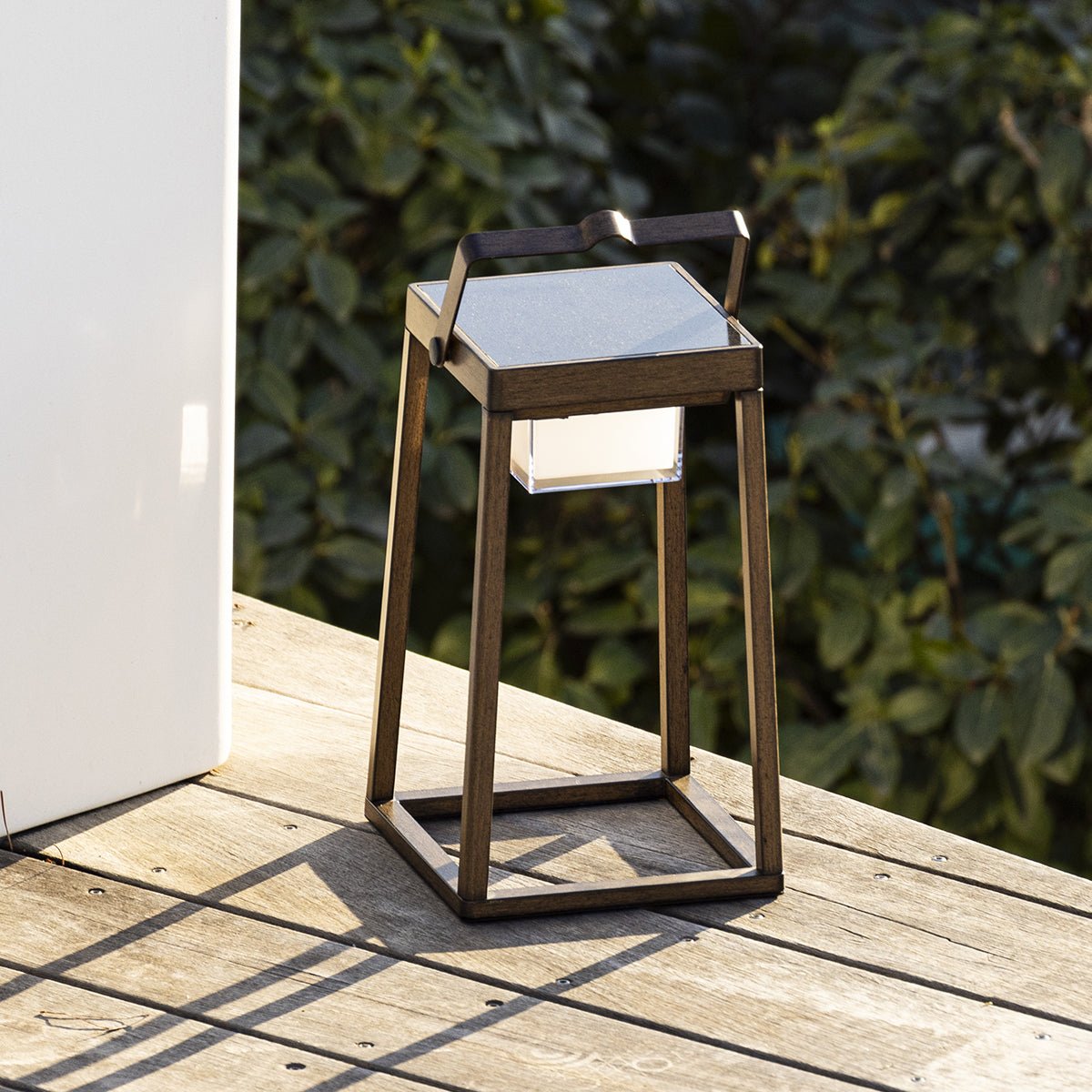 Lanterne solaire rechargeable VERONA marron, LUMISKY