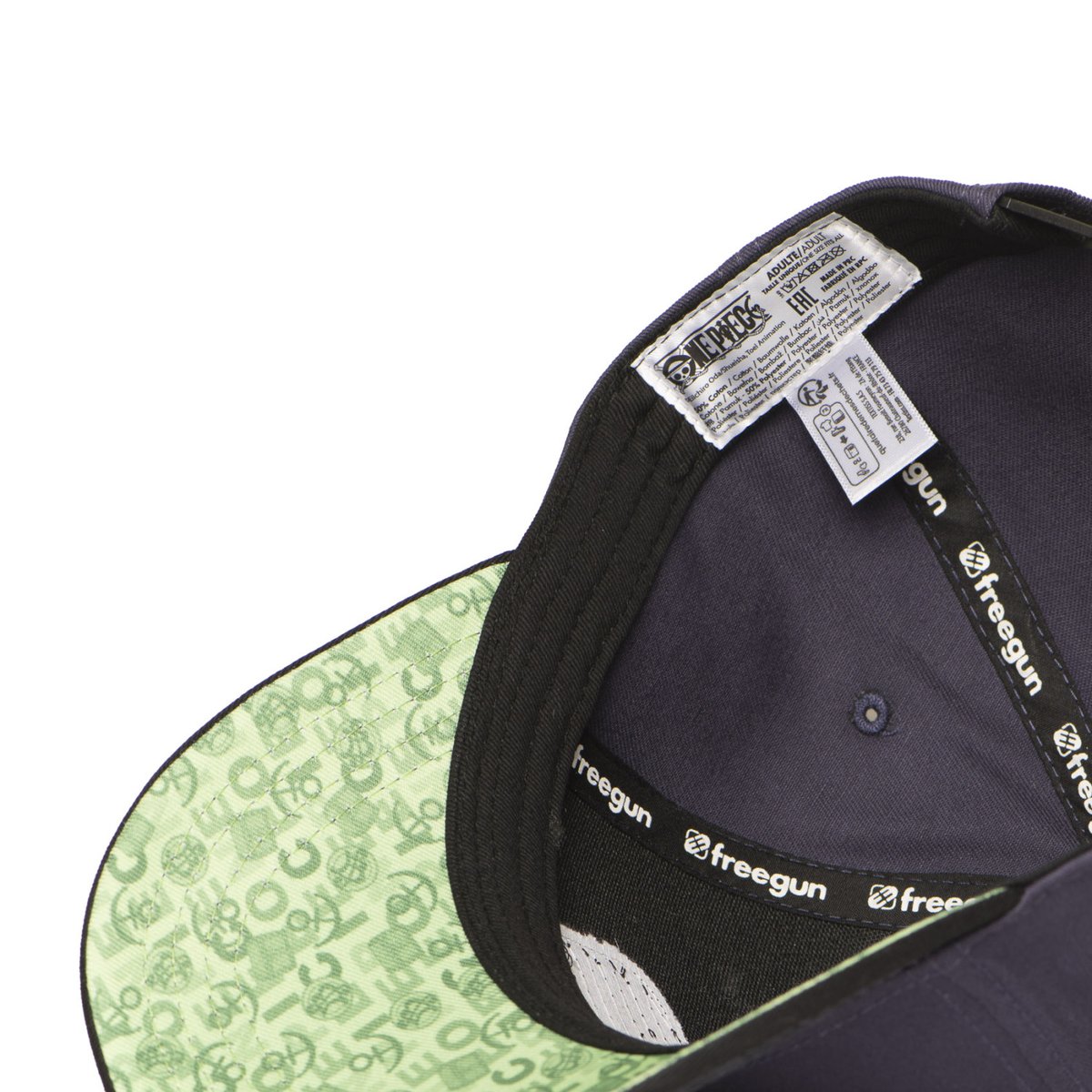 Casquette One Piece gris/ vert/noir, FREEGUN