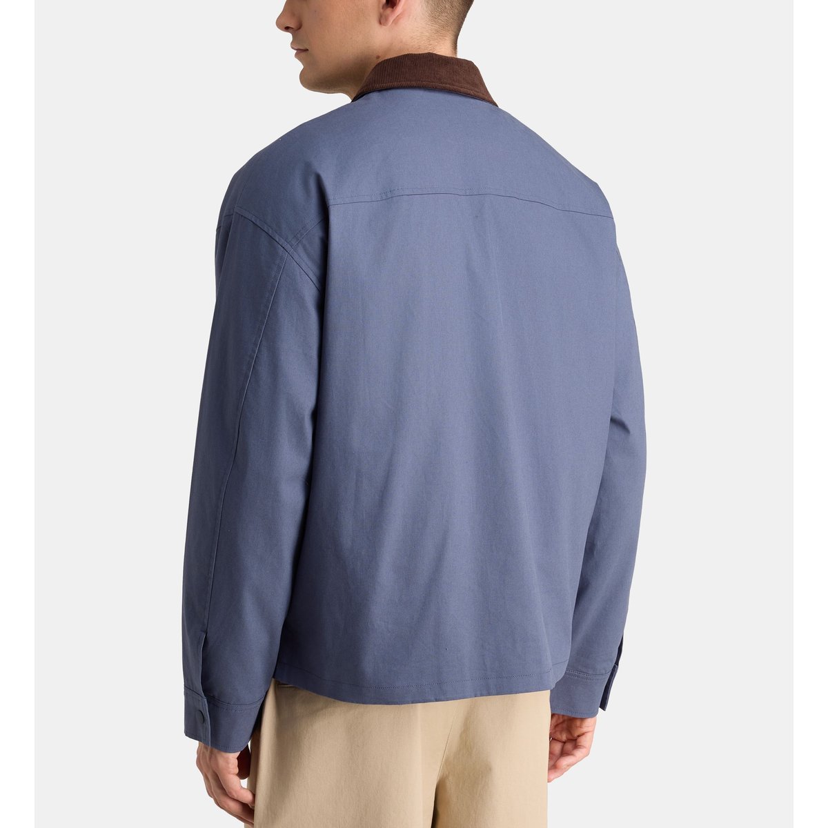 Blouson droit rarbo en coton déperlant bleu nuit, GALERIES LAFAYETTE