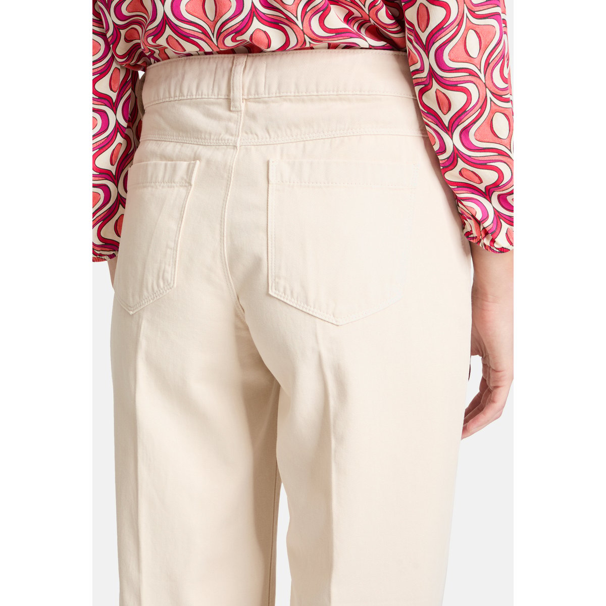 Pantalon casual à plis repassés eggnog, CARTOON