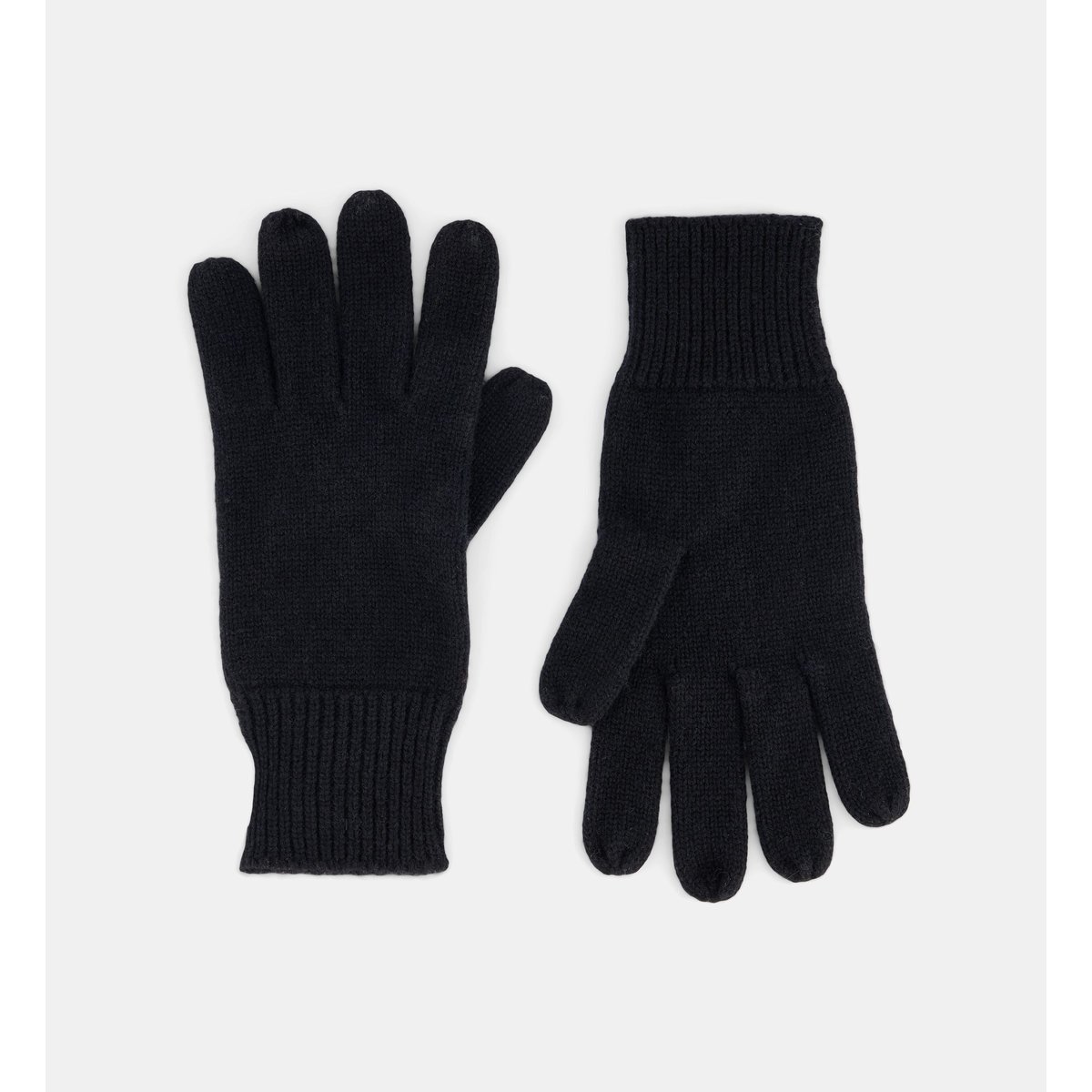 Gants sixt en laine et cachemire noir, GALERIES LAFAYETTE