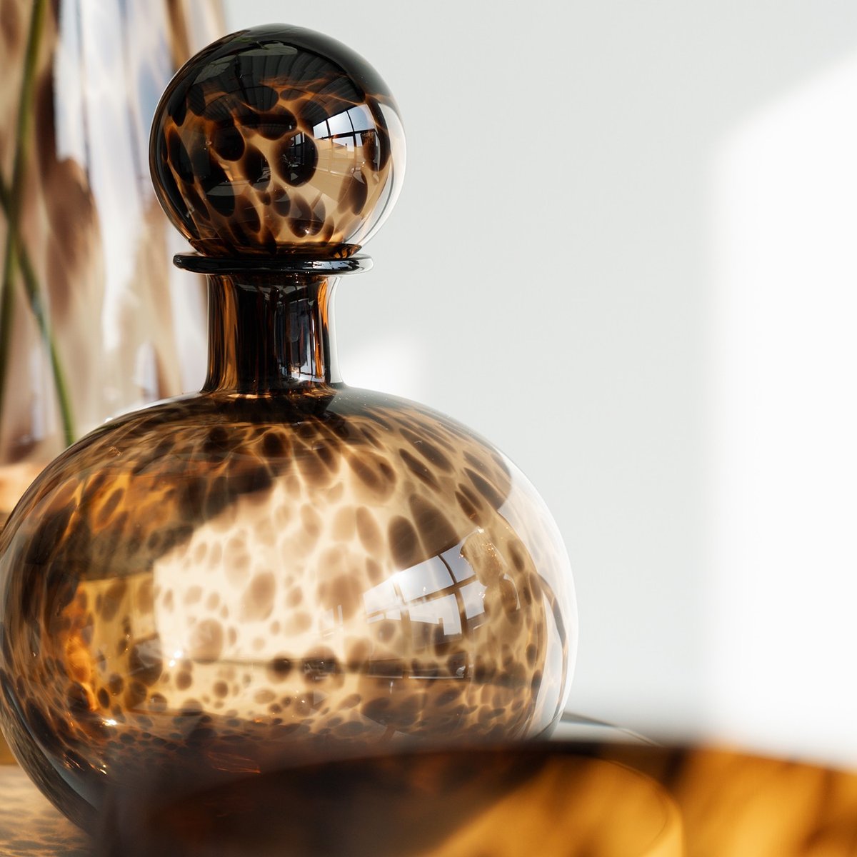Carafe en verre, CARAMEL marron, KARE DESIGN