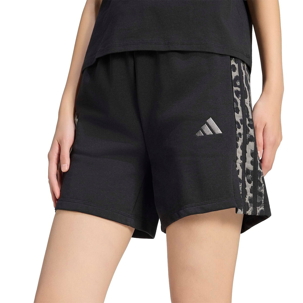 Short imprimé léopard noir, ADIDAS SPORTSWEAR