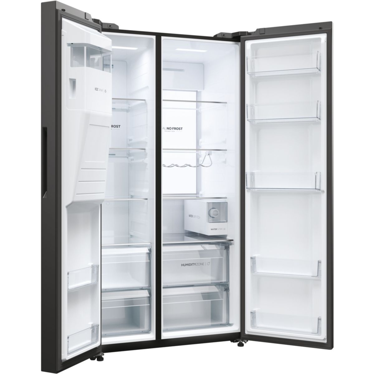 Réfrigérateur Américain HSW79F18DIPT noir, HAIER