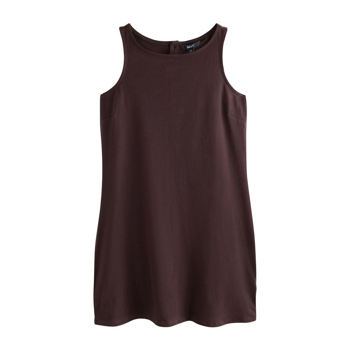 Robe droite en jersey marron chocolat, NEXT