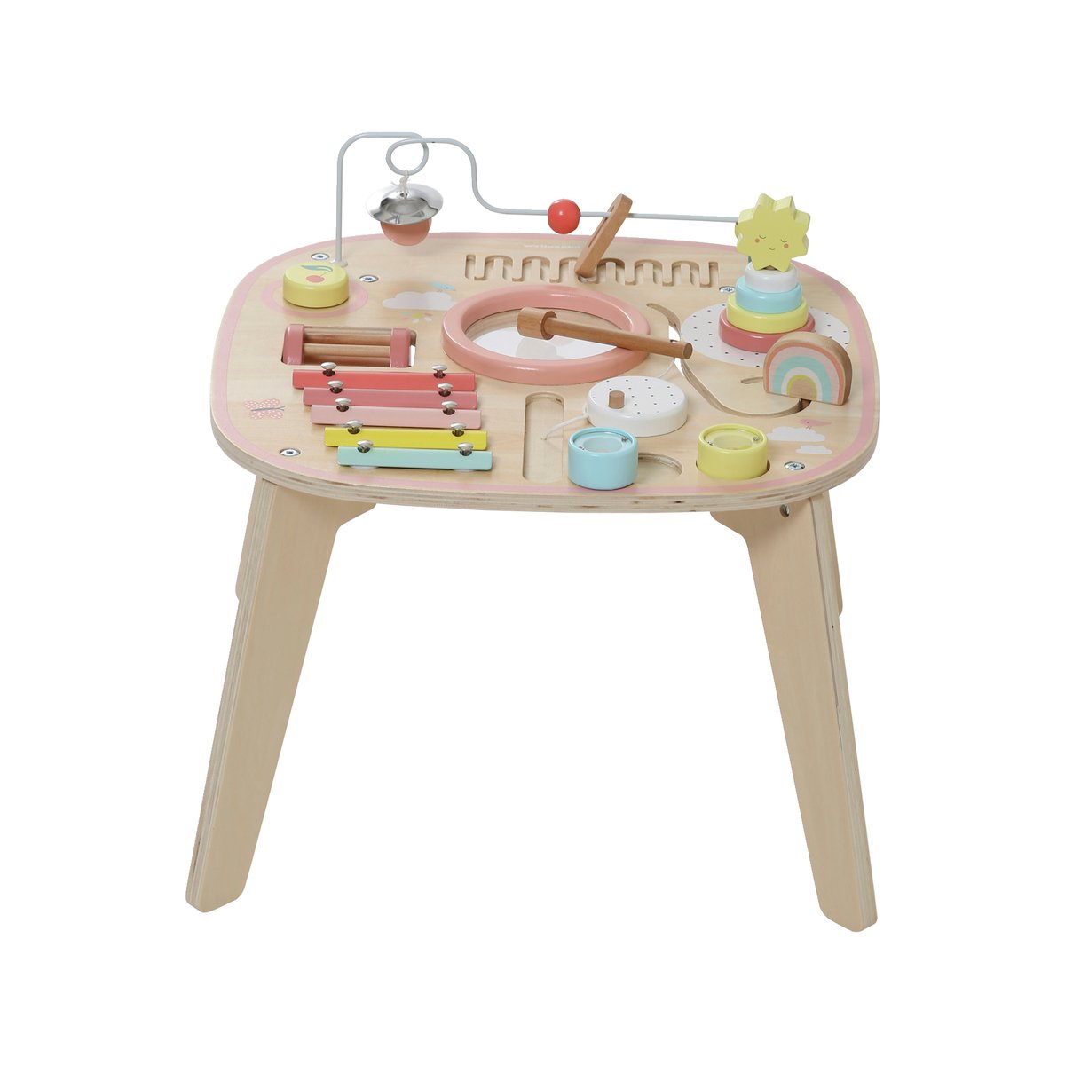 Table d'activités et d'éveil musical blanc, VERTBAUDET