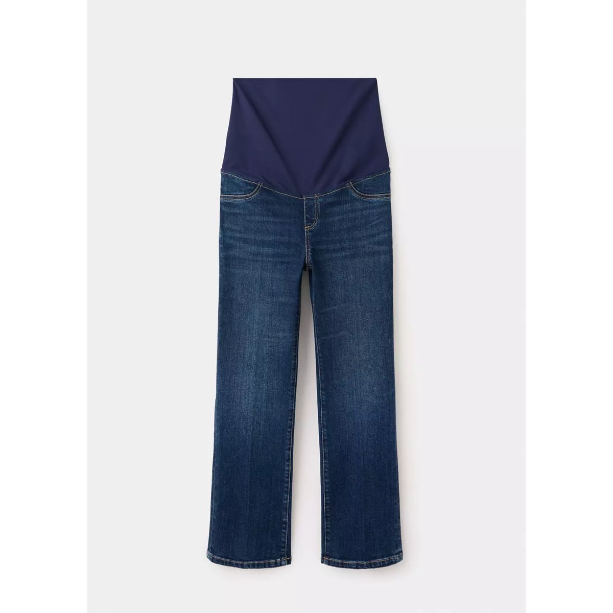 Jean de grossesse flare crop bleu foncé, MANGO