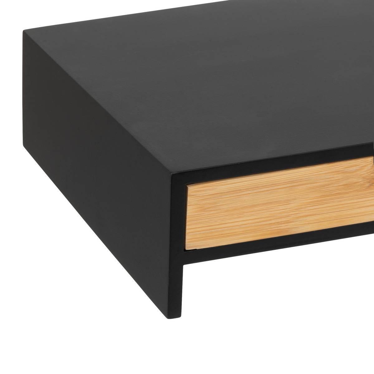 Support écran d'ordinateur avec tiroir BAVA noir, 5FIVE SIMPLY SMART