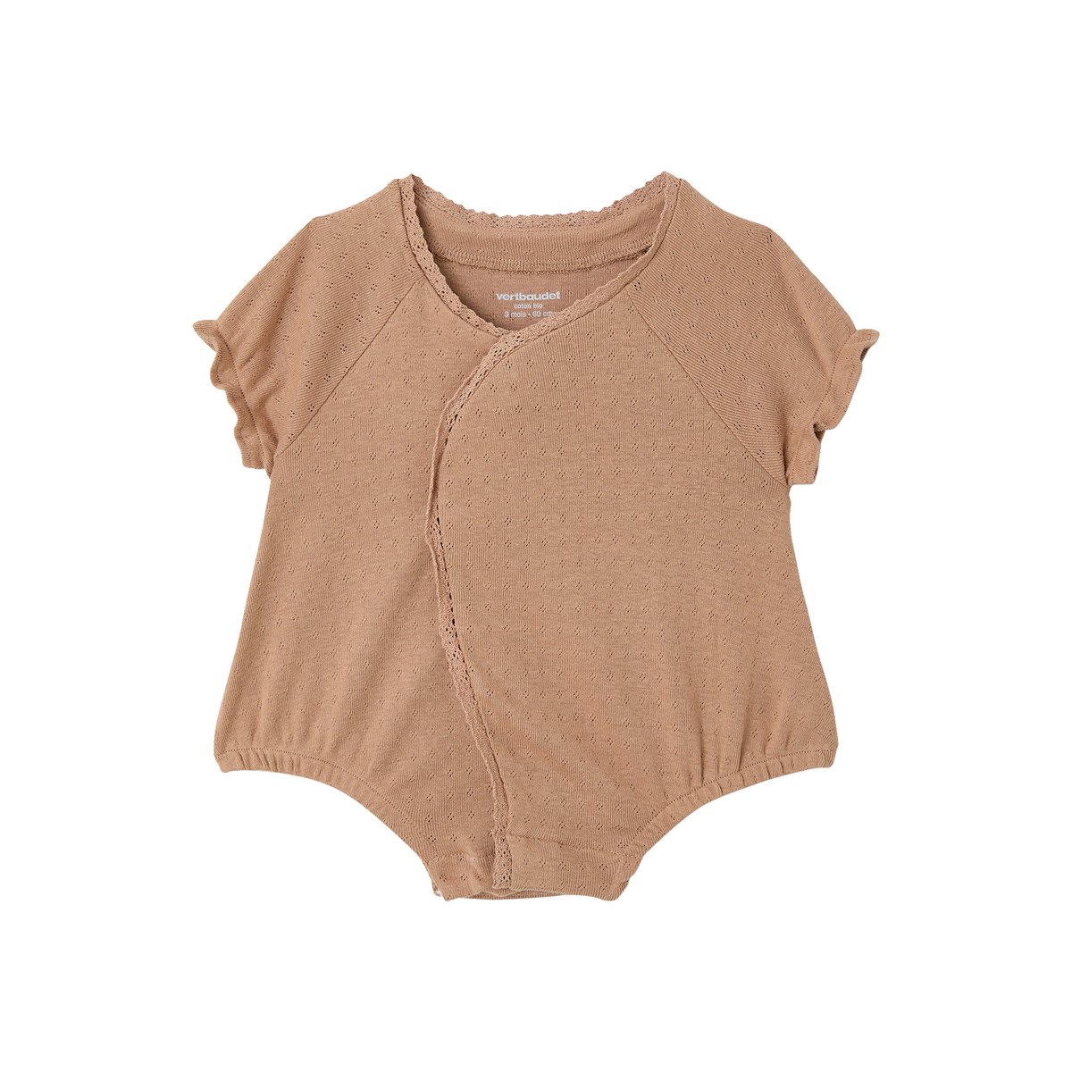 Lot 2 combishorts écru, VERTBAUDET