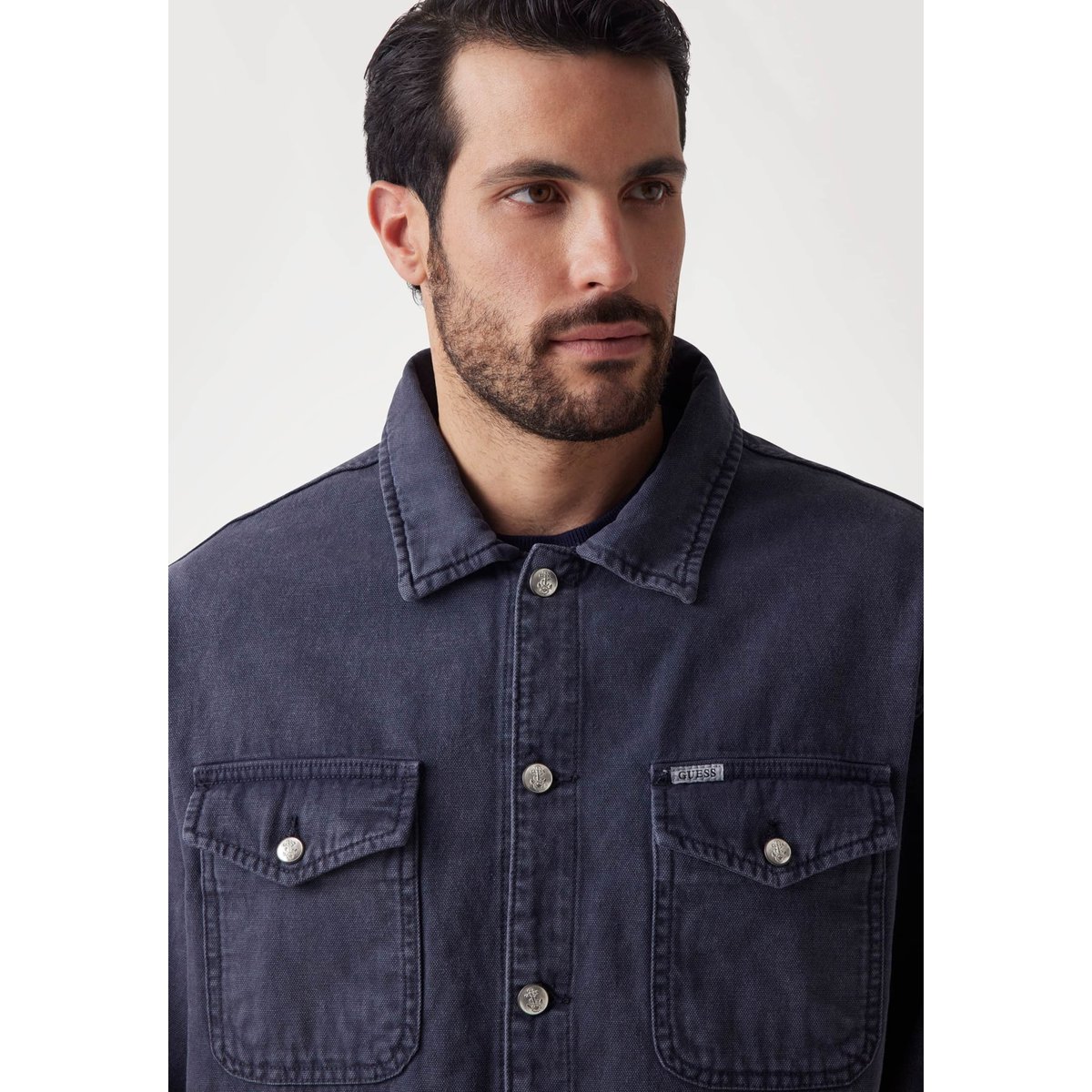 Veste Imprimé Logo bleu, GUESS