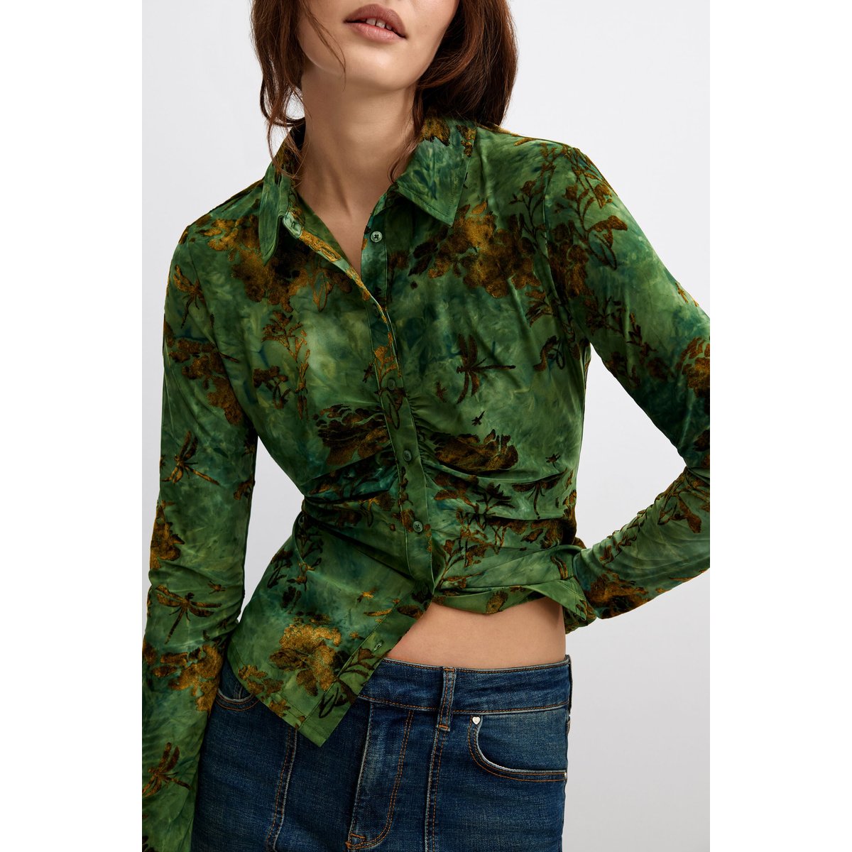 Chemise floquée vert, DESIGUAL