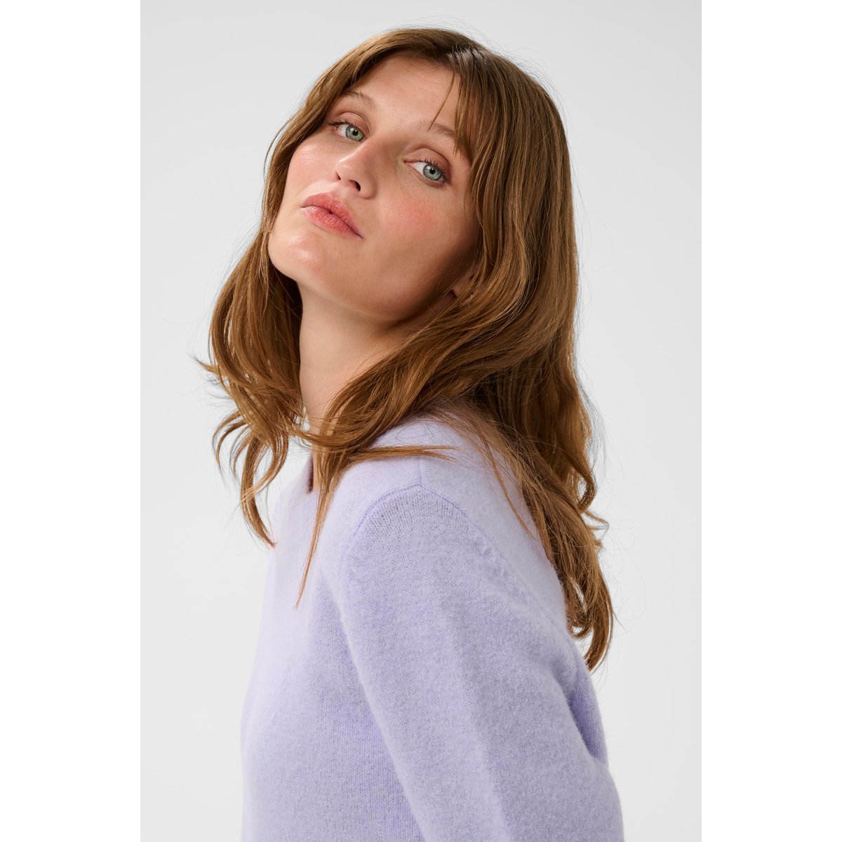 Pullover tricoté violet purple heather, SOAKED IN LUXURY