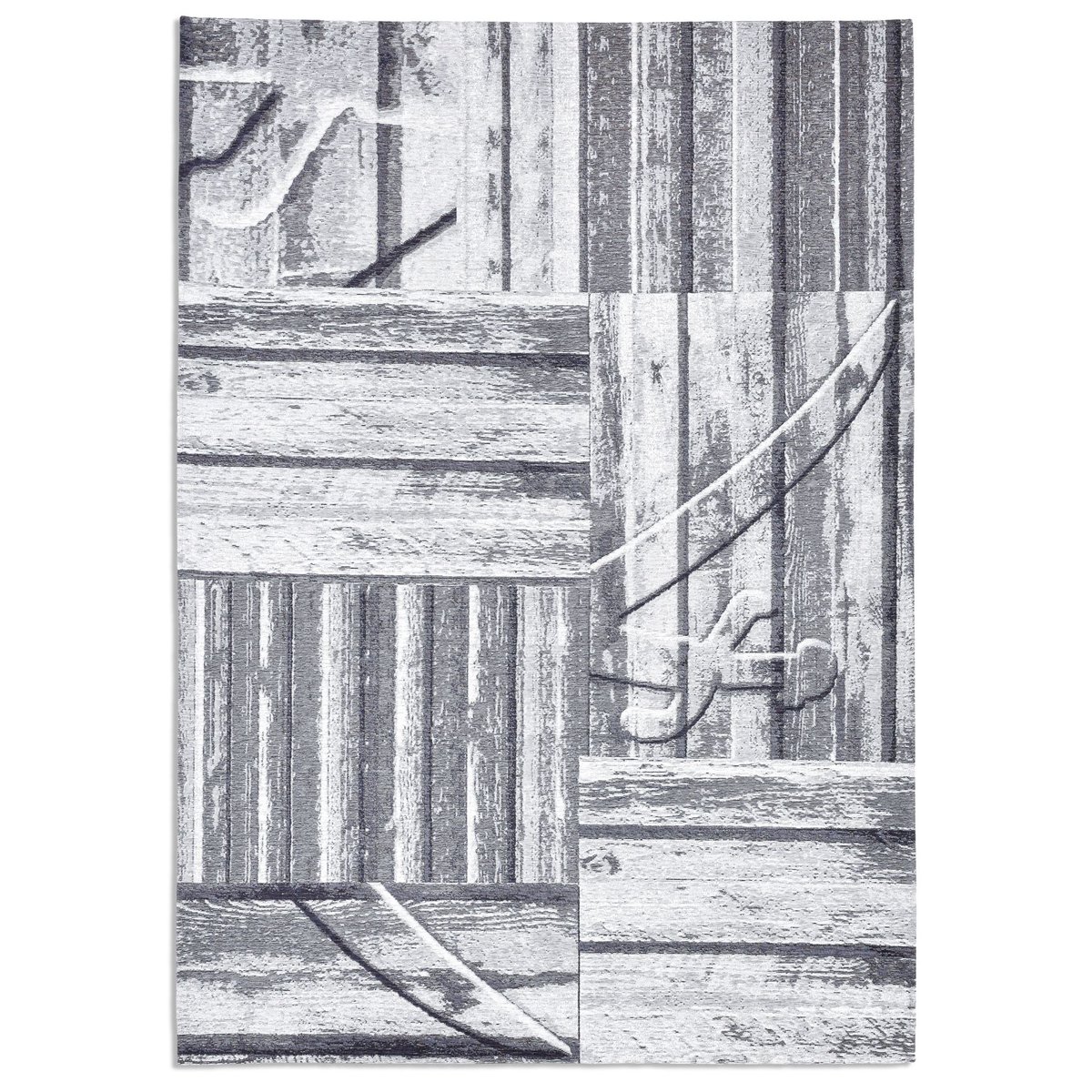 Tapis salon moderne - KEITUM gris, THEKO