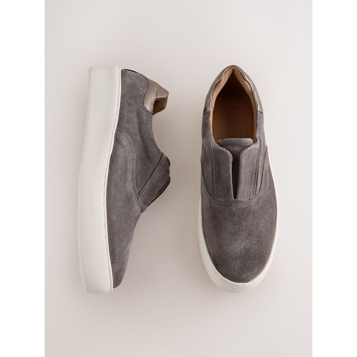 Baskets compensées fines forever comfort® gris, NEXT