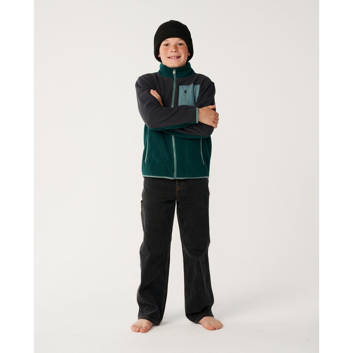 Sweat RAW ENERGY BLOCK FLEECE - BOY blue green, RIP CURL
