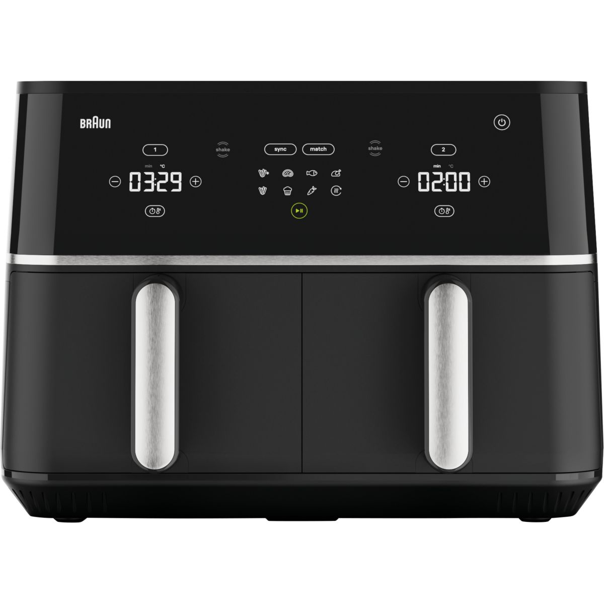 Friteuse sans huile TwinCook 5 TD5030IBK couleur unique, BRAUN