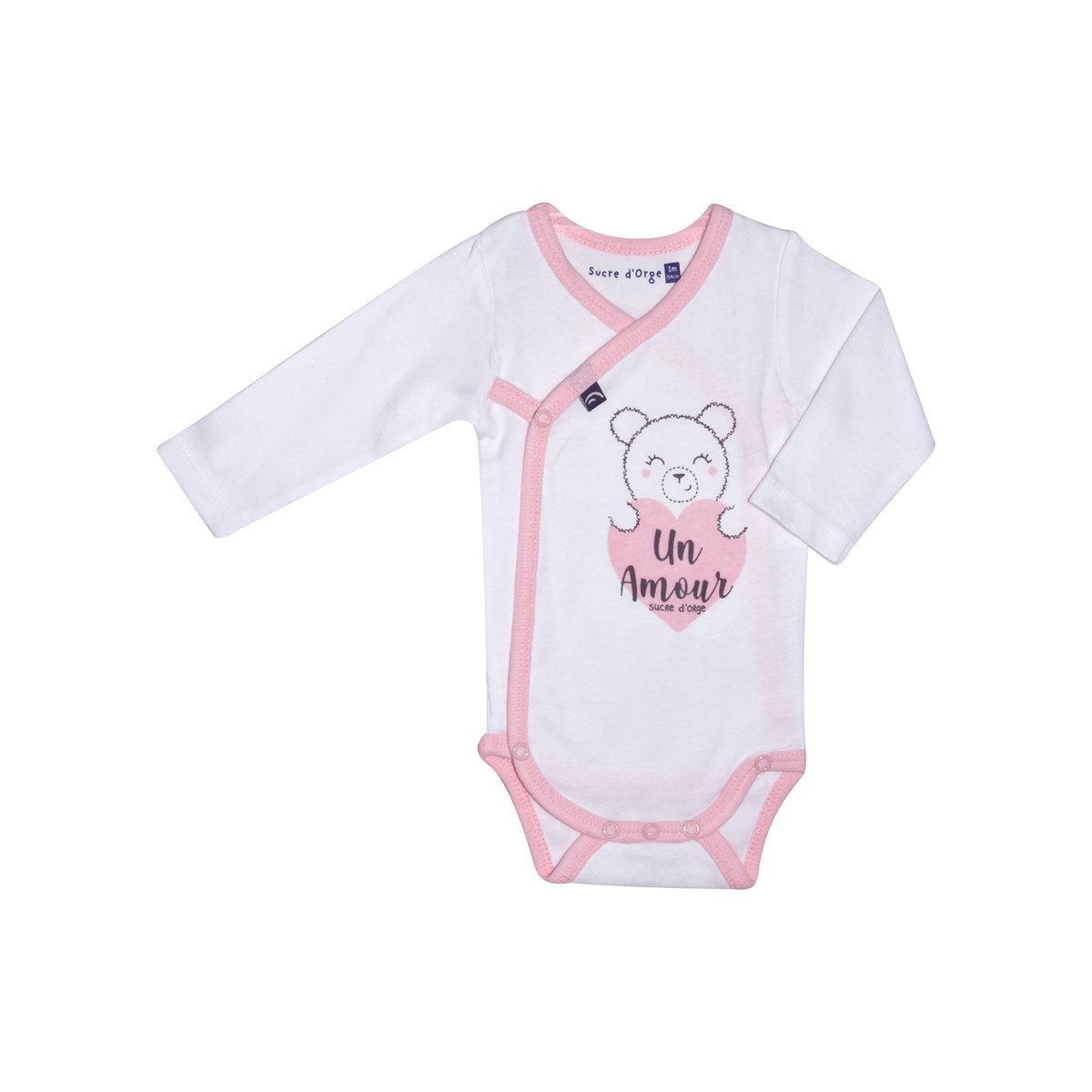 Lot 2 bodies naissance fille focicchia blanc, SUCRE D'ORGE