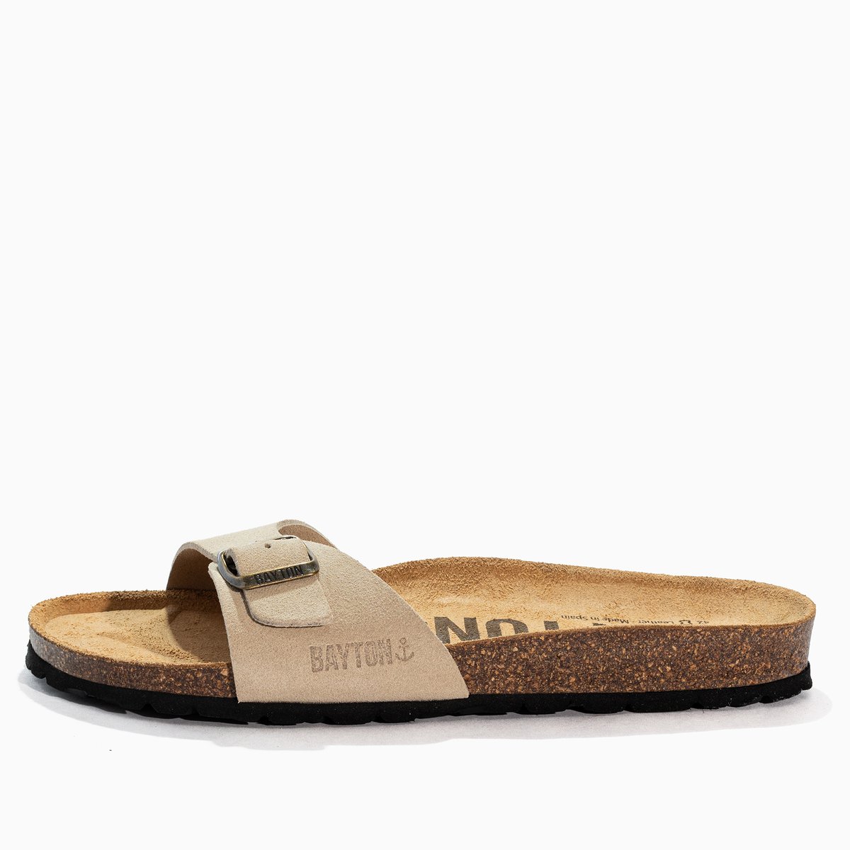 Sandales en cuir suédé ZEPHYR beige, BAYTON
