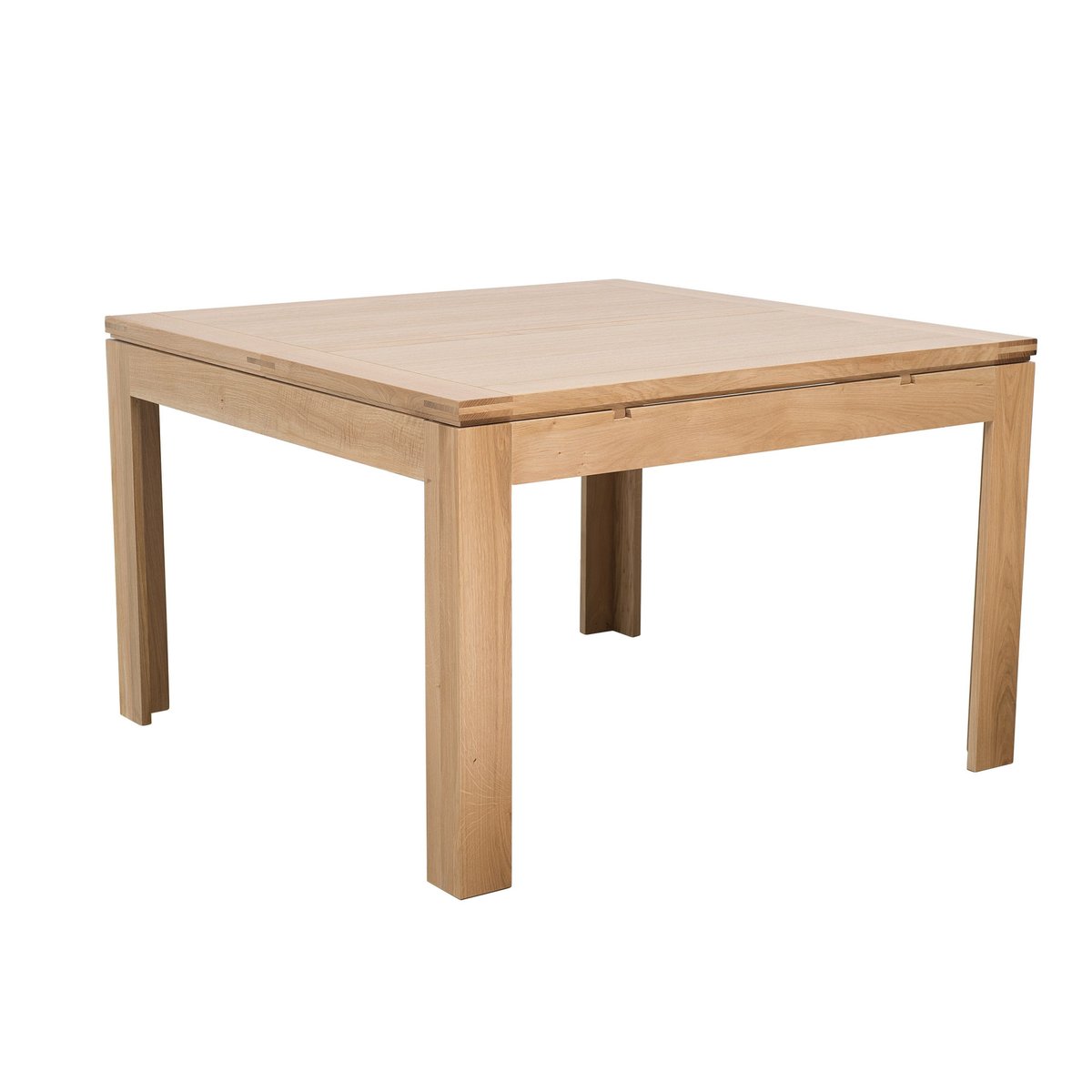 Table carrée extensible bois chêne clair massif L140/200 - BOSTON bois clair, HELLIN, DEPUIS 1862