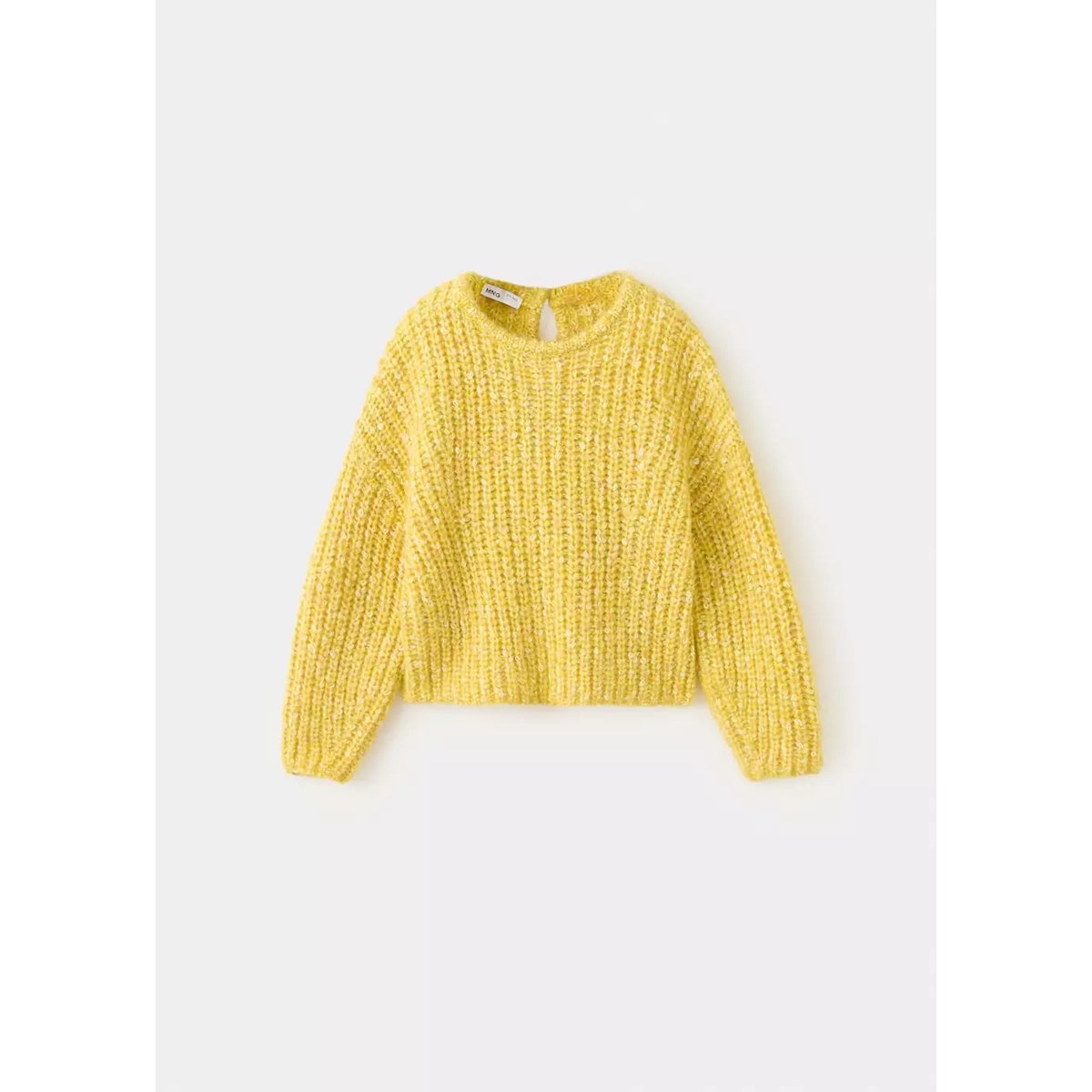 Pull-over maille texturé citron vert, MANGO BABY