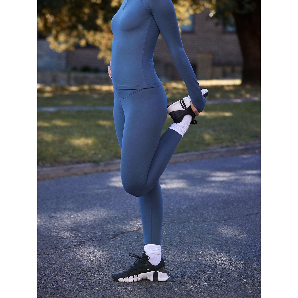 Legging de sport thermique à doublure polaire bleu, NEXT