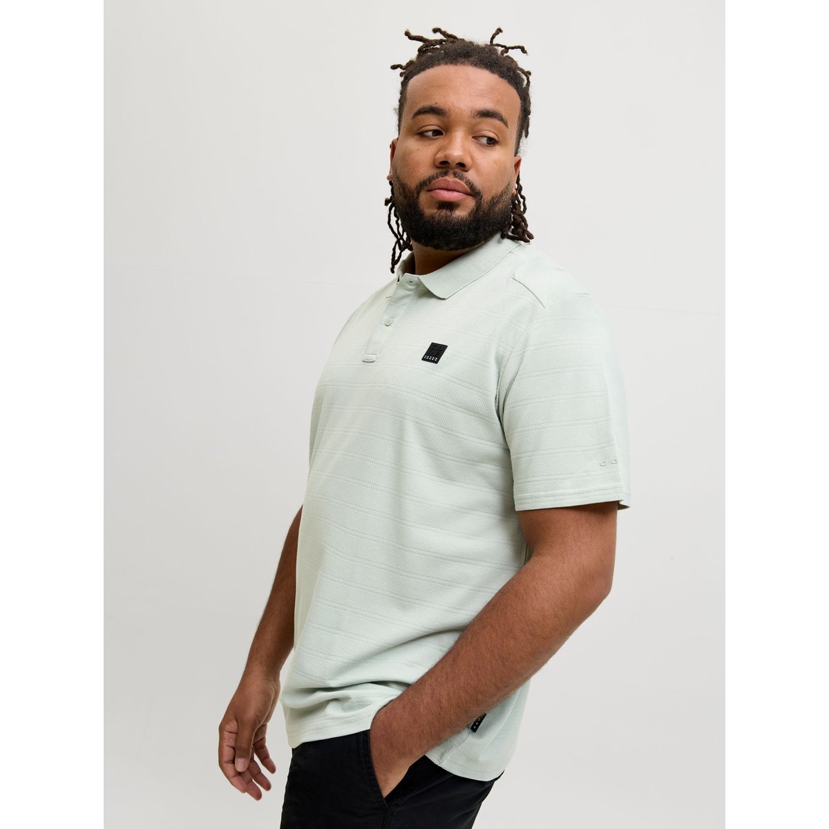 Polo turquiose - aqua gray 1, JACK & JONES
