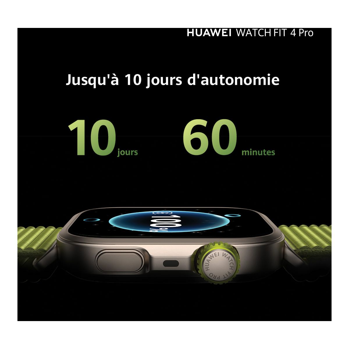 Montre connectée Watch Fit 4 Pro Noir noir, HUAWEI