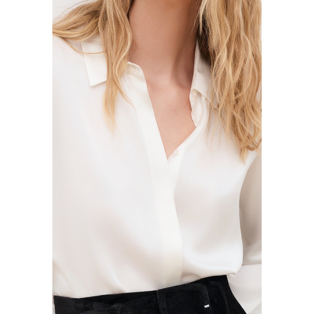 Pantalon ample ceinturé PALISTER marron foncé, CAROLL