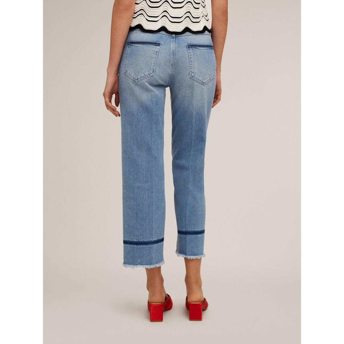Jean raccourci bleu clair light - blue, MOTIVI