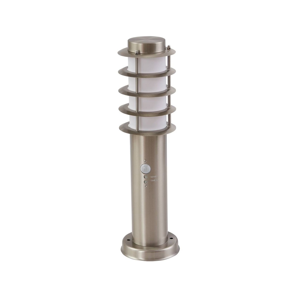 Luminaire extérieur en inox moderne, Hanja nickel, LINDBY