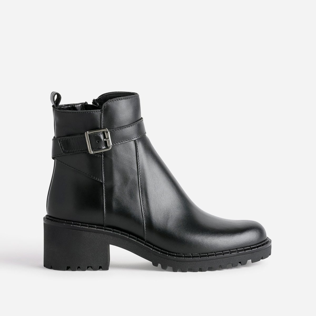 Boots en cuir ADELPHINE noir, ERAM