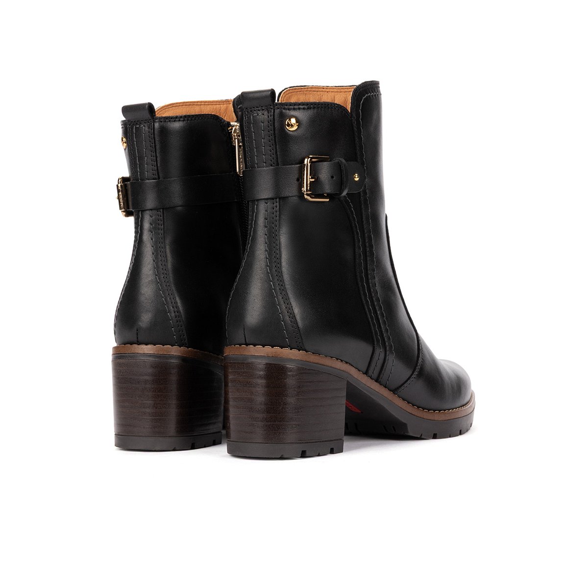Bottines à talon cuir Llanes black, PIKOLINOS