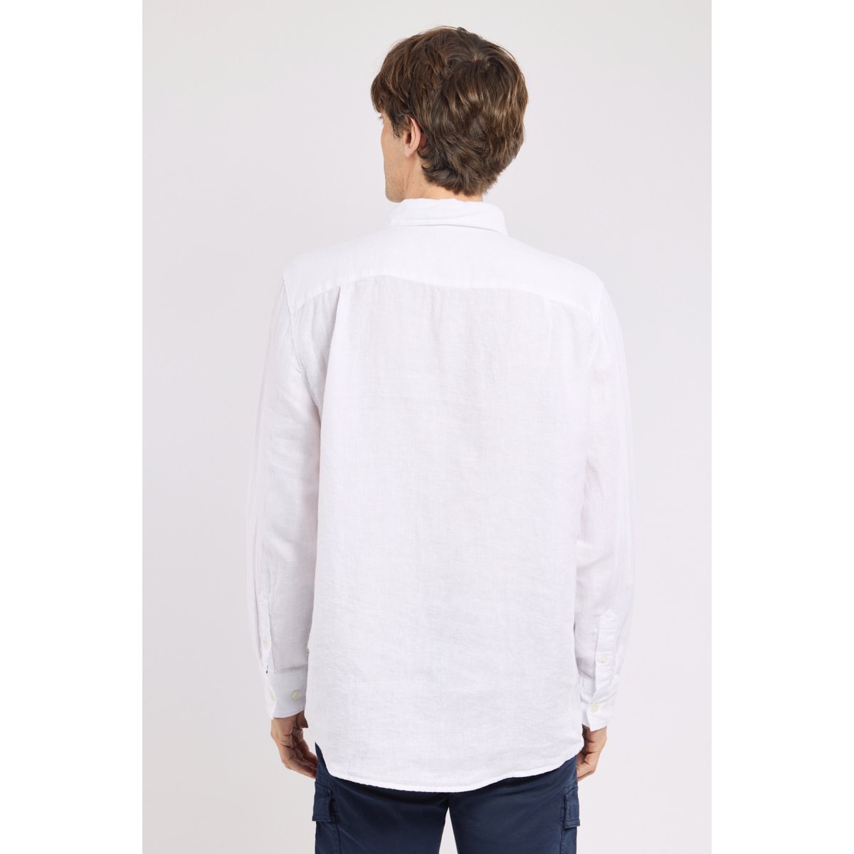 Chemise coupe confort - lin blanc, ARMOR-LUX