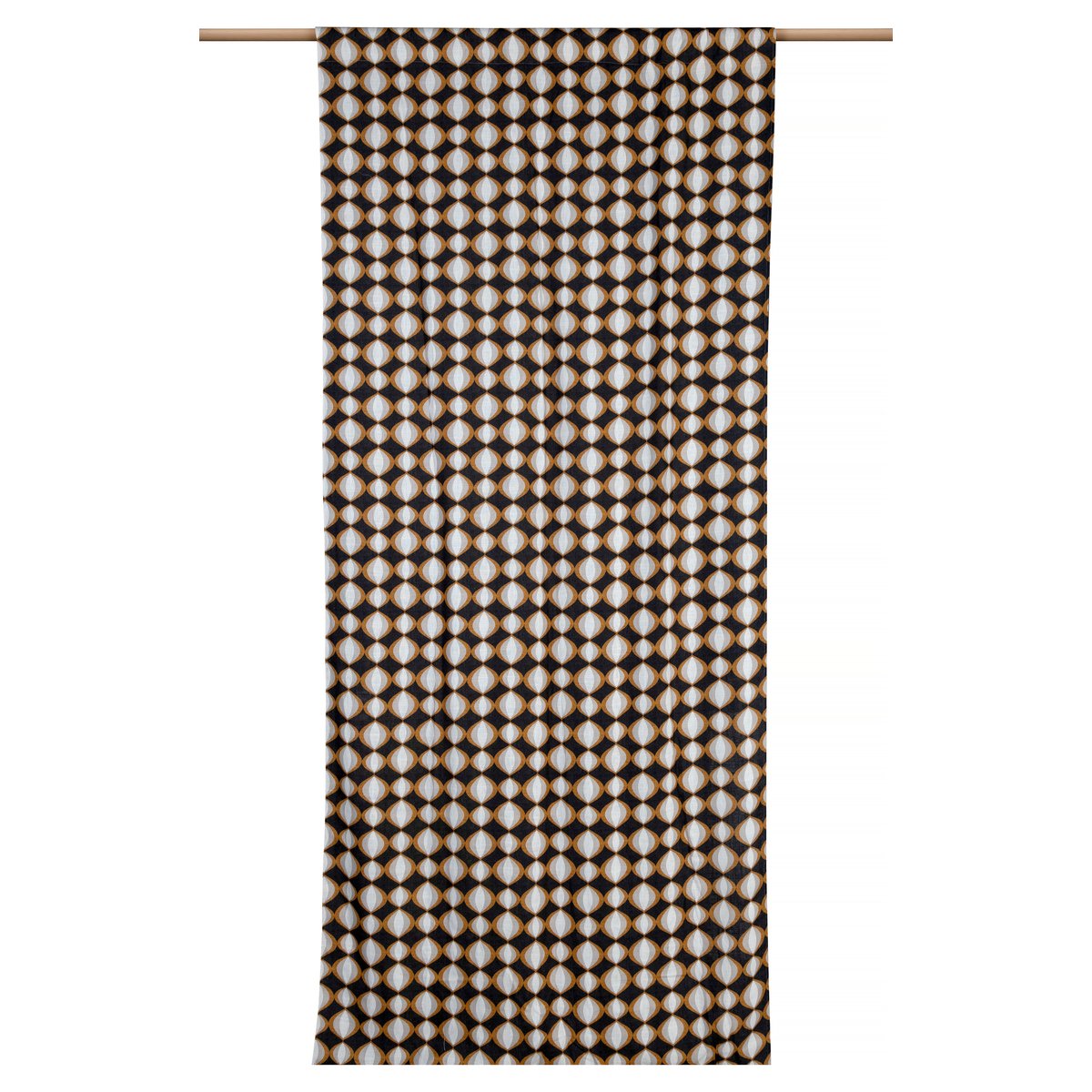 Rideau confectionné Seventies lin 140x300 cm seventies, REALLY NICE THINGS