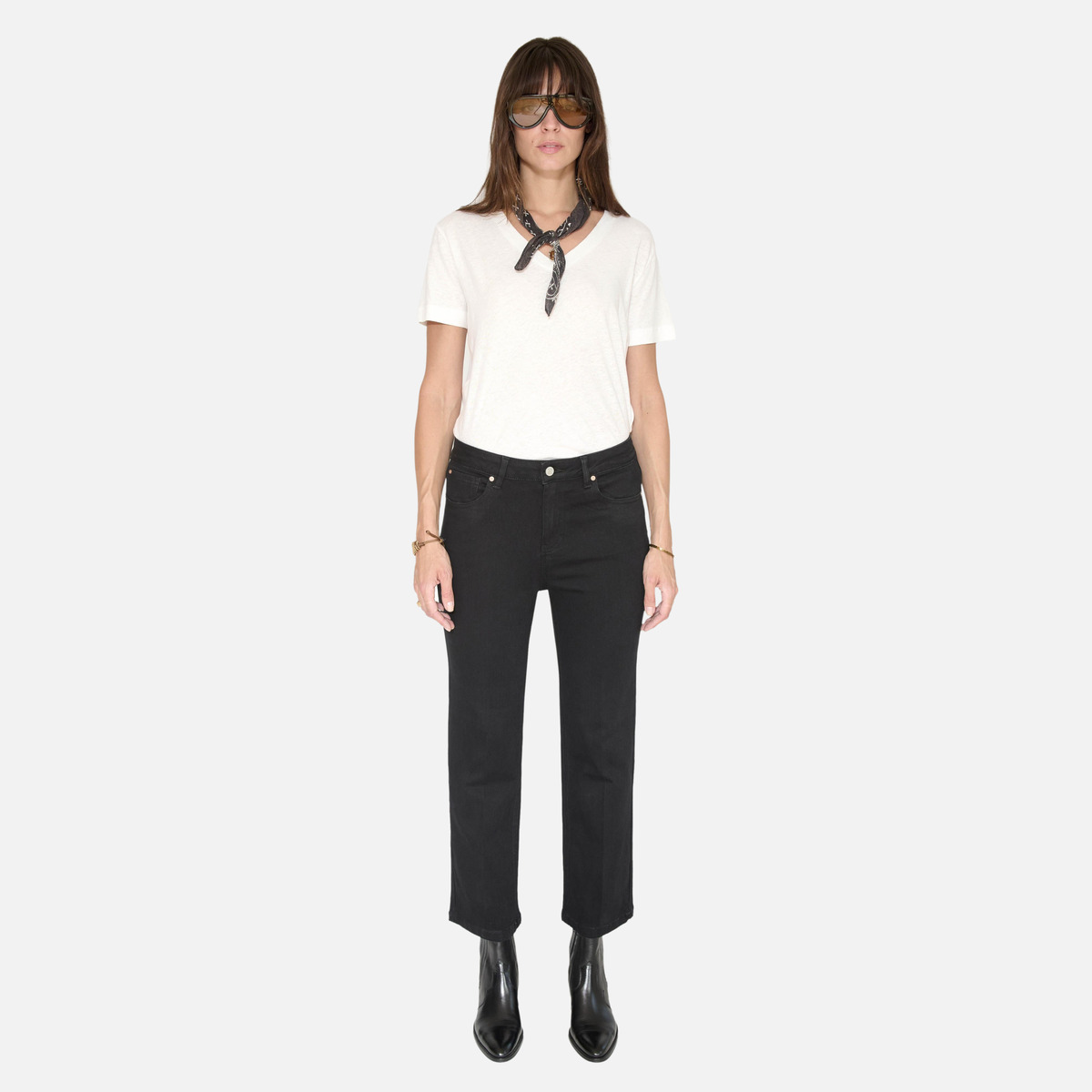 Jean THE LINDA POWER STRETCH black - rinse wash, MKT STUDIO