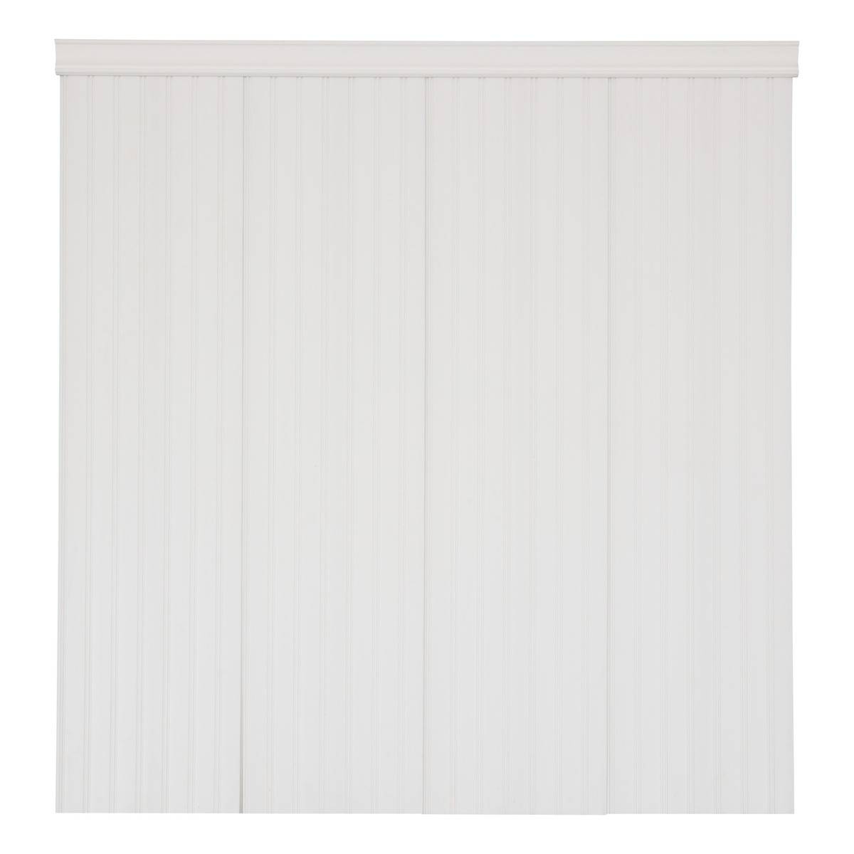 Lot de 4 panneaux de soubassement BENY blanc, ATMOSPHERA
